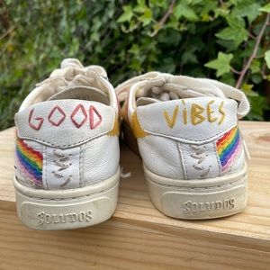 EMBROIDERED white sneakers